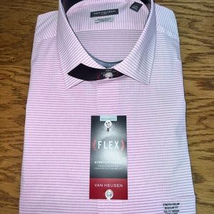 NWT, means pink long sleeve dress shirt